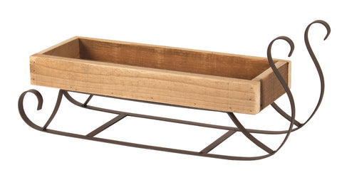 Wooden Sleigh Tray