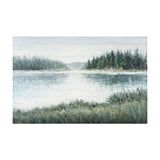 Mere Pond Oil on Wood Painting