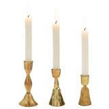 Zora Candlesticks, Gold