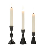 Zora Candlesticks, Gunmetal