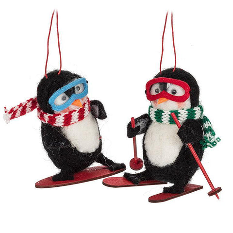 Winter Sport Penguin Ornaments