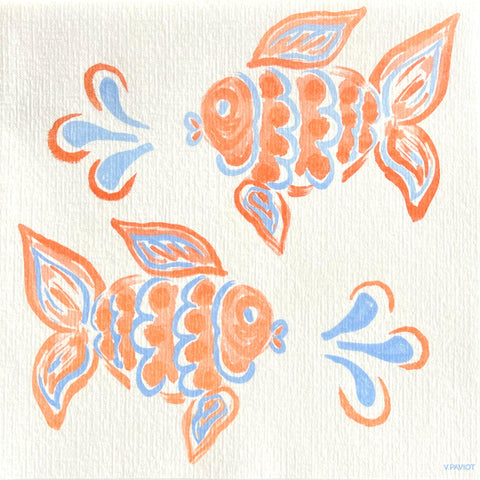 Paviot Dinner Napkins, Poisson Ange