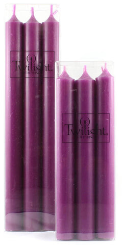 Dinner Candle Pack, Aubergine
