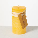 Timber Candles, Pale Yellow