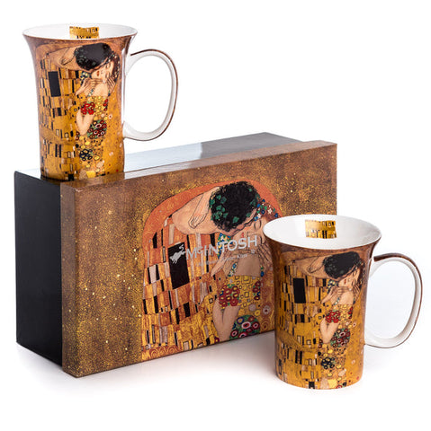 McIntosh Set of 2 Mugs - Klimt, The Kiss