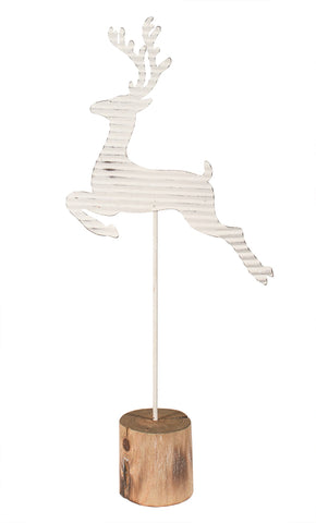 White Deer on a Stand, Large