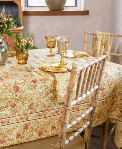 April Cornell Dining Cloth, Genevieve Cream – Bella Interiors