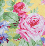 April Cornell Cafe Cloth, Cottage Rose - Yellow