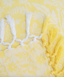 April Cornell Breakfast Cloth, Garden Jacquard - Yellow
