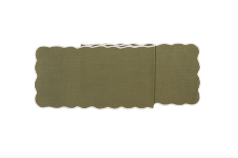 Florence Table Runner, Olive Branch