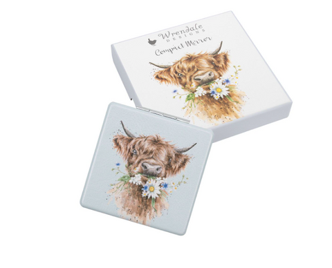 Wrendale Compact Mirror, Daisy Coo