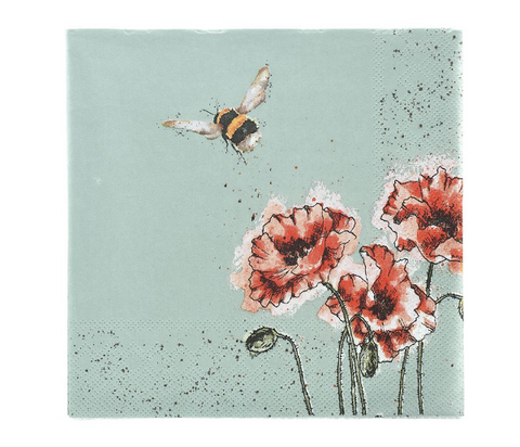 Wrendale Beverage Napkins, Flight of the Bumblebee