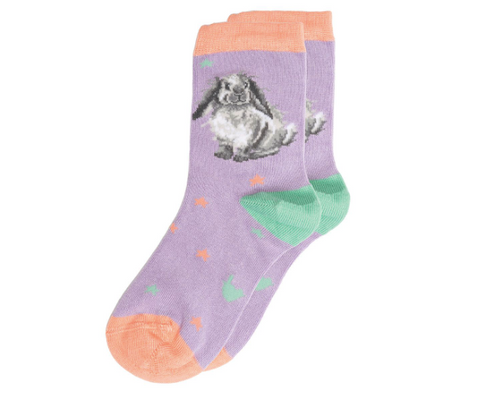 Wrendale Kid's Socks, Rosie Rabbit