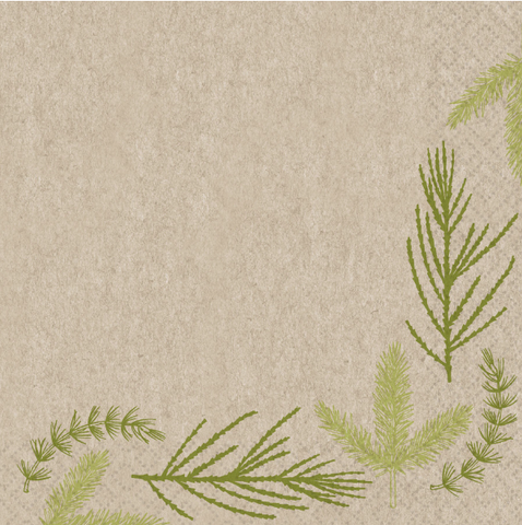 Paper Beverage Napkins, Forest Finds