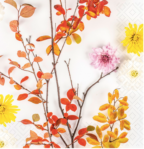 Paper Beverage Napkins, Autumn Branch