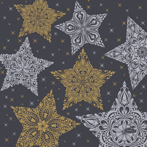 Paper Lunch Napkins, Snowstars