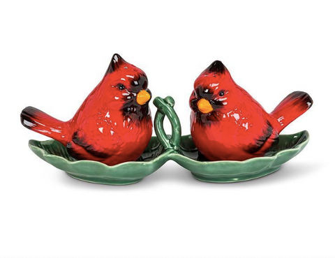 Cardinal Salt & Pepper with Tray