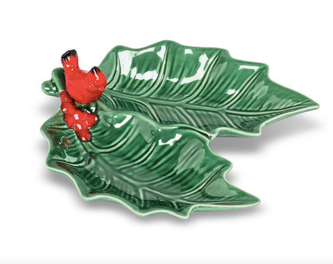 Cardinal & Leaf Tray