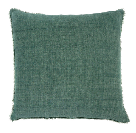 Lina Euro Cushion, Celeste Green