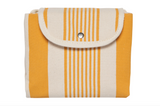 Ochre Stripe Fold Up Fresh Tote