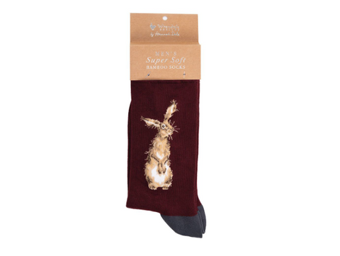 Wrendale Men's Socks, The Hare