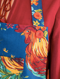 April Cornell Apron, Rooster - Navy