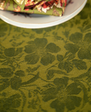 April Cornell Round Cloth, Peony Jacquard - Olive