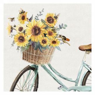 Sunflower Bicycle Canvas