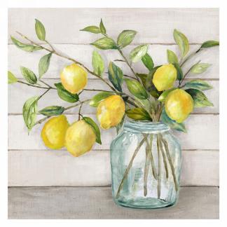 Lemon Vase Canvas