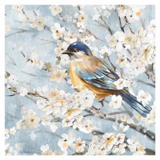 Blue Bird & Blossoms Canvas