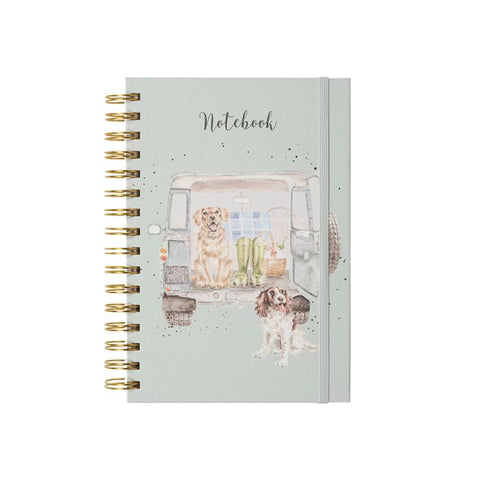 Wrendale Spiral Notebook, Paws for Picnic