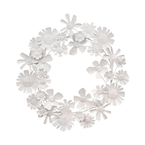 Spring Solstice Wreath, White