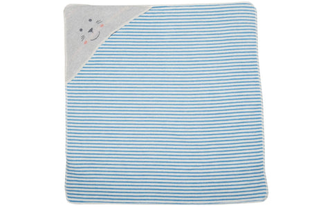 Hooded Seal Baby Blanket, Blue