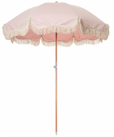 Premium Beach Umbrella, Laurens Stripe Pink