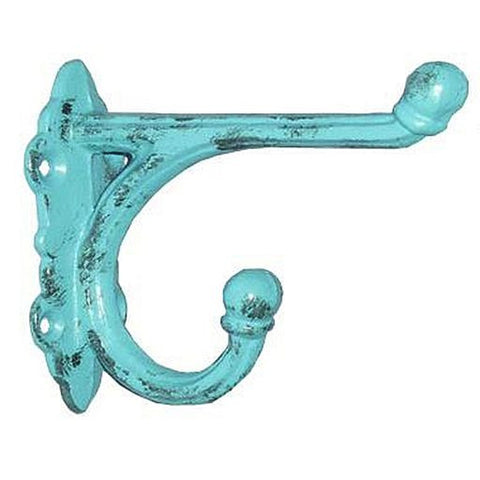 Straight Double Hook, Turquoise