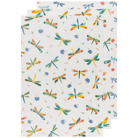 Baker's Floursack Tea Towels, Dragonfly